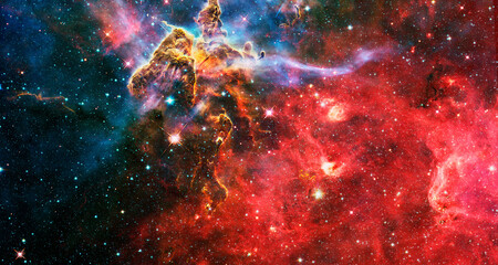 High quality space background. explosion supernova. Bright Star Nebula. Distant galaxy. Abstract...