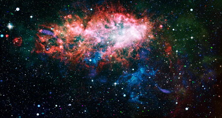 Stars and deep space in the sky. Galactic and nebula view. Elements of this iamge furnished by NASA