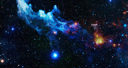 Stars and deep space in the sky. Galactic and nebula view. Elements of this iamge furnished by NASA © Maximusdn