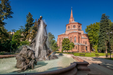 Deluge Fountain. Bydgoszcz, Kuyavian-Pomeranian Voivodeship, Poland.