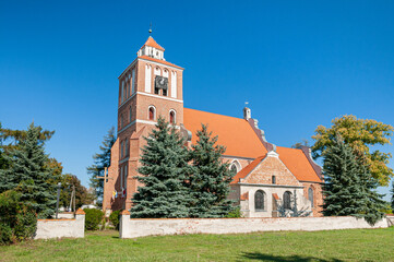 Fototapeta na wymiar Church of St. Jadwiga in Nieszawa, Kuyavian-Pomeranian Voivodeship, Poland