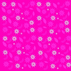 Fototapeta na wymiar seamless background with snowflakes pink flower design illustration pattern wallpaper