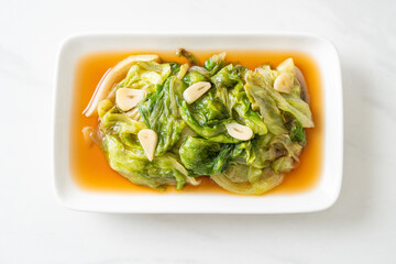 Stir fried Iceberg lettuce with Oyster sauce