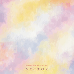 Vector of abstract watercolor background with watercolor splashes,vanilla sky 
