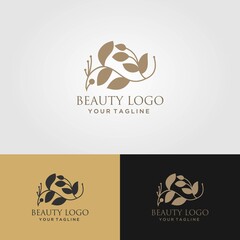 Desain vektor ikon ikon bunga daun abstrak. Universal simbol premium kreatif. Tanda vektor butik mode anggun.