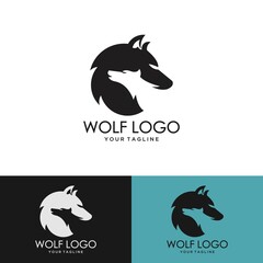wolf logo design vector symbol graphic idea creative © vindez