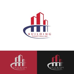 clean building logo design inspiration