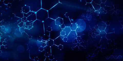 2D illustration medical structure background