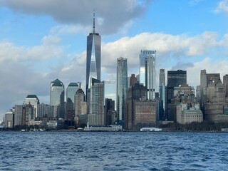 Fototapeta na wymiar South Manhattan skyline in New York City