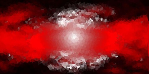 Dark red vector gradient polygon design.