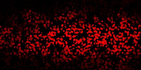 Dark red vector background with random forms.