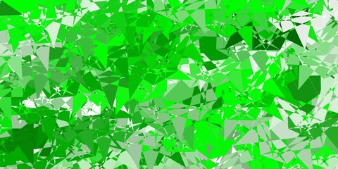 Light Green, Yellow vector layout with triangle forms.