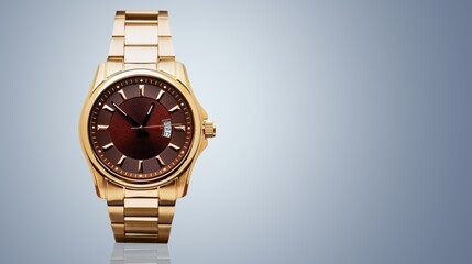 Gold Luxury watch for artwork or design. - obrazy, fototapety, plakaty