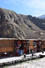 świeta dolina inków, ruiny Ollantaytambo, Peru, Inkowie,  - 517843178