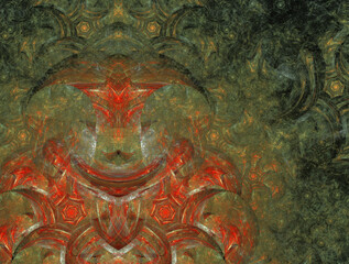 Imaginatory fractal abstract background Image