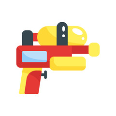 water gun flat style icon. vector illustration for graphic design, website, app