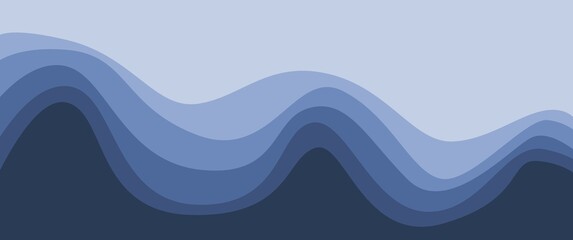 Abstract wavy sand dunes vector illustration can be used for background, backdrop, banner.