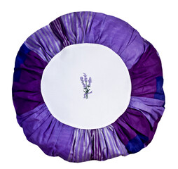 lavender round cushion