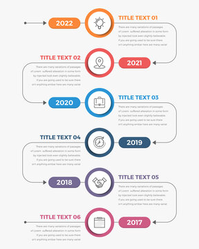 Modern Vertical Timeline Infographics