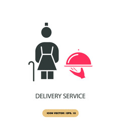 delivery service icons  symbol vector elements for infographic web