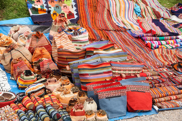 Peru, Tradition, Kunsthandwerk, Stoffe, Markt