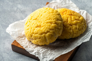 Breakfast /Afternoon Snack- melon pan and cup of coffee