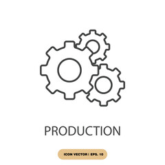 production icons  symbol vector elements for infographic web