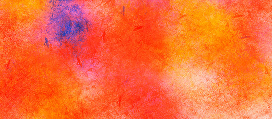 abstract watercolor background, red and yellow color watercolor texture background. 