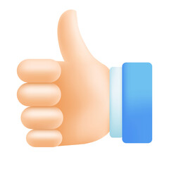 Up finger 3D icon. Trending Style