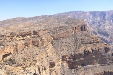 Fototapeta premium Mountain landscape near Jebel Shams, Sultanate of Oman