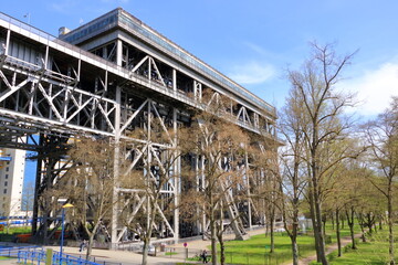 view of the old Niederfinow ship lift, Oder Havel Canal, Brandenburg, Germany