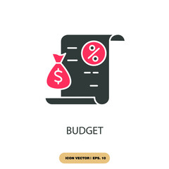 budget icons  symbol vector elements for infographic web