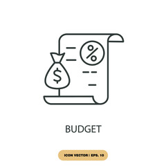 budget icons  symbol vector elements for infographic web