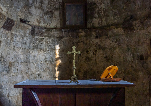 Mar Challita Saint-Arth&egrave;me crusader church, Governorate of North Lebanon, Tannourine El Faouqa, Lebanon