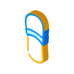 home footwear isometric icon vector. home footwear sign. isolated symbol illustration