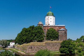 Fototapeta na wymiar Vyborg castle in Russia
