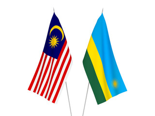 Malaysia and Republic of Rwanda flags