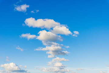 Sky,fluffy clouds background.Beautiful blue sky with white cloud background,wallpaper.