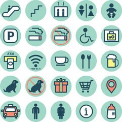 施設案内アイコンセット