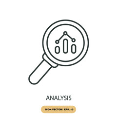 analysis icons  symbol vector elements for infographic web