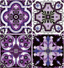 Vintage colorful wall and floor stone pattern with unique mixed design pattern.

