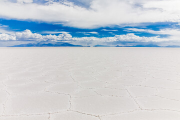 Bolivia. Salt lake and salt flat Salar de Uyuni, Bolivia. South America nature