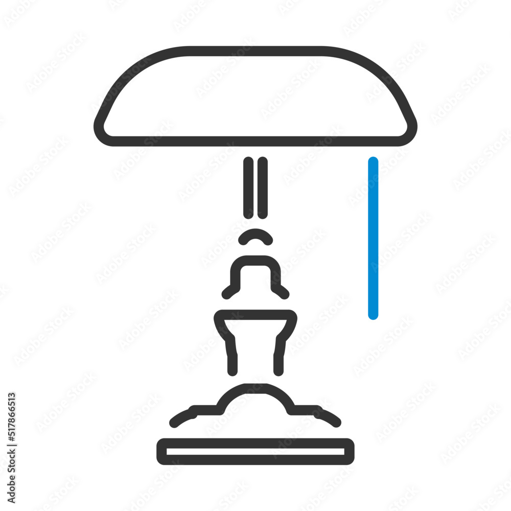 Sticker writer's lamp icon