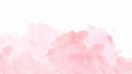 Pink watercolor background for your design, watercolor background concept, vector.