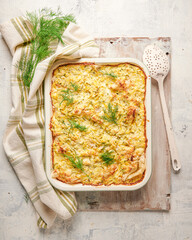 Zucchini and feta filo pie