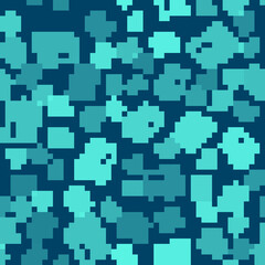 Green line Action extreme camera icon isolated seamless pattern on blue background. Video camera equipment for filming extreme sports. Vector