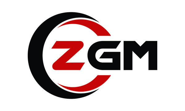 ZGM swoosh three letter logo design vector template | monogram logo | abstract logo | wordmark logo | letter mark logo | business logo | brand logo | flat logo | minimalist logo | text | word | symbol