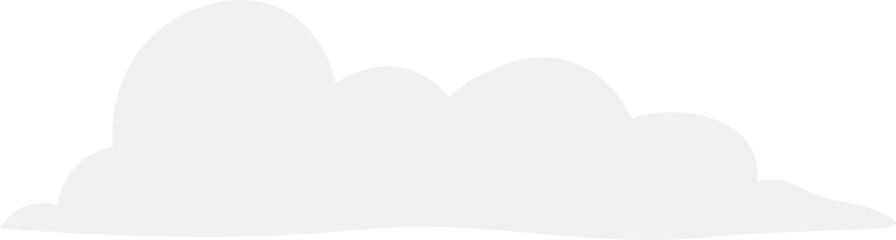 Cloud illustration. Design elements for web interface , weather forecast or cloud storage applications. White clouds set isolated on blue background. Vector illustration. Clouds silhouettes. 