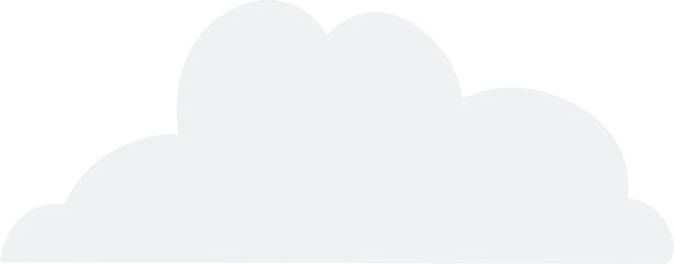 Cloud illustration. Design elements for web interface , weather forecast or cloud storage applications. White clouds set isolated on blue background. Vector illustration. Clouds silhouettes. 