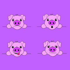 cute pig emoticon